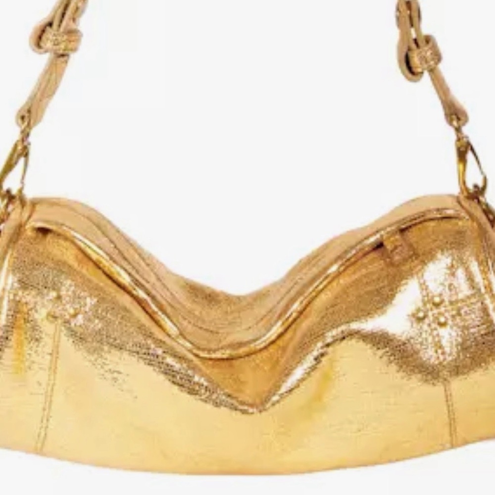 Jerome Dreyfuss Gold Shoulder Bag